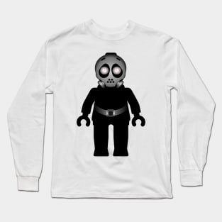 Zombie Apocalypse Hazmat Gas Mask Minifig Long Sleeve T-Shirt